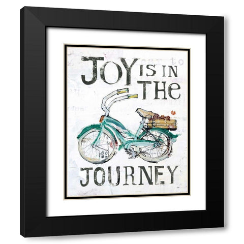 Joy is in the Journey Black Modern Wood Framed Art Print with Double Matting by Day, Kellie