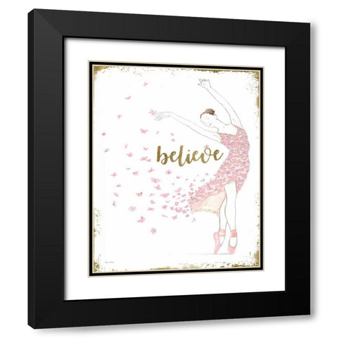 Dream Dancer I Black Modern Wood Framed Art Print with Double Matting by Adams, Emily