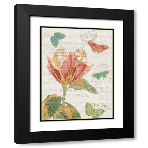 Bookshelf Botanical XI Black Modern Wood Framed Art Print with Double Matting by Pertiet, Katie