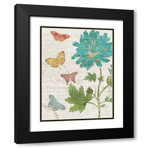 Bookshelf Botanical XII Black Modern Wood Framed Art Print with Double Matting by Pertiet, Katie