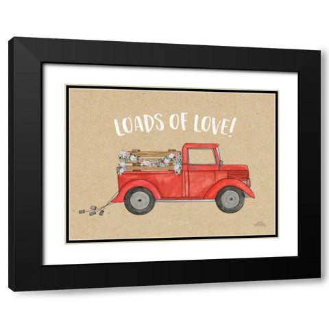 Loads of Love I Black Modern Wood Framed Art Print with Double Matting by Marshall, Laura