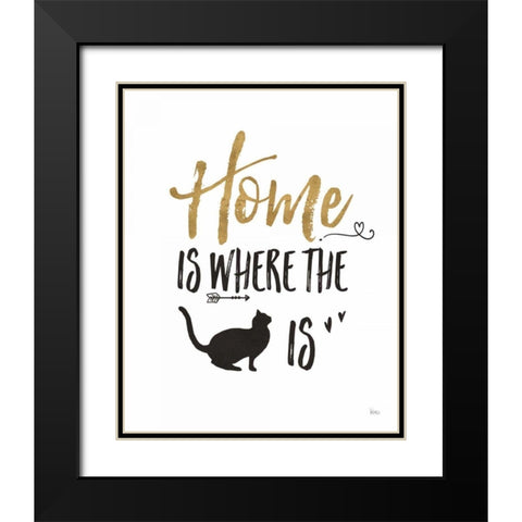 Pet Love III Black Modern Wood Framed Art Print with Double Matting by Charron, Veronique