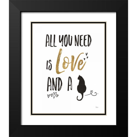 Pet Love IV Black Modern Wood Framed Art Print with Double Matting by Charron, Veronique