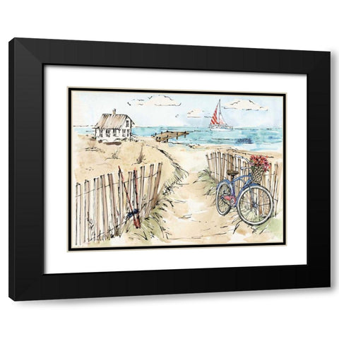 Coastal Catch V Black Modern Wood Framed Art Print with Double Matting by Tavoletti, Anne