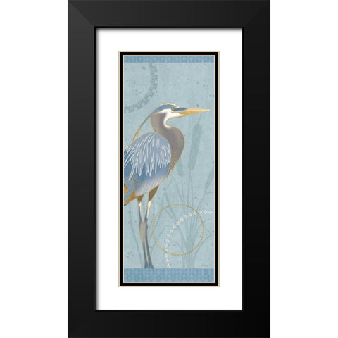 By the Shore IV Black Modern Wood Framed Art Print with Double Matting by Charron, Veronique