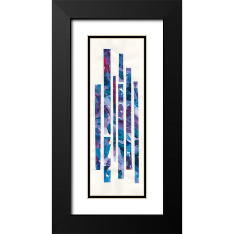 Ribbons of Jewels I Black Modern Wood Framed Art Print with Double Matting by Rhue, Piper