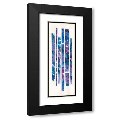Ribbons of Jewels II Black Modern Wood Framed Art Print with Double Matting by Rhue, Piper