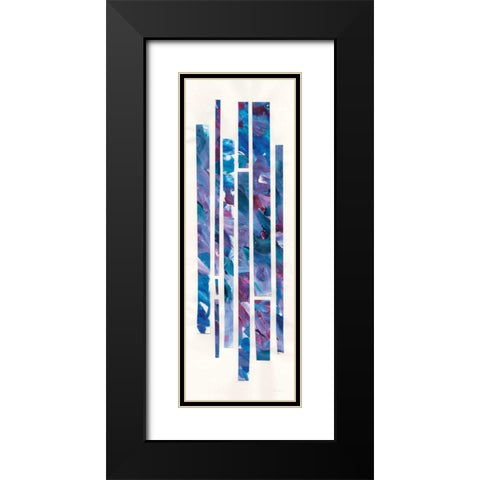 Ribbons of Jewels II Black Modern Wood Framed Art Print with Double Matting by Rhue, Piper
