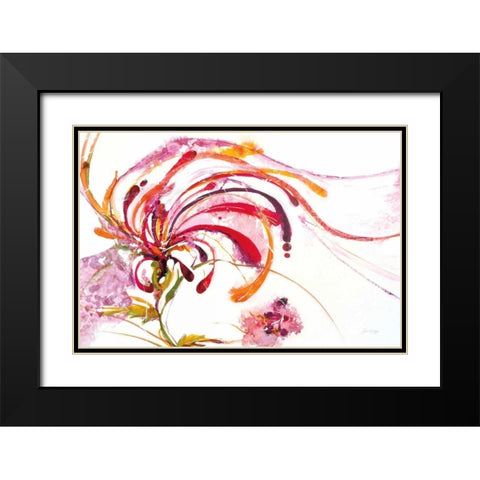 Moving and Shaking Bright on White Black Modern Wood Framed Art Print with Double Matting by Griggs, Jan