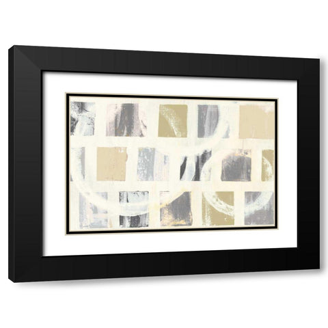 Color Block II Crop Archroma Black Modern Wood Framed Art Print with Double Matting by Wild Apple Portfolio