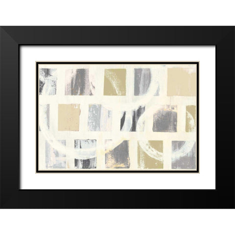 Color Block II Crop Archroma Black Modern Wood Framed Art Print with Double Matting by Wild Apple Portfolio