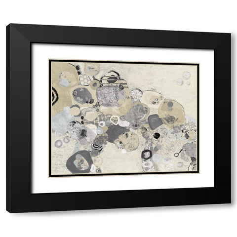 Bridging Our Differences Crop Archroma Black Modern Wood Framed Art Print with Double Matting by Ferguson, Kathy