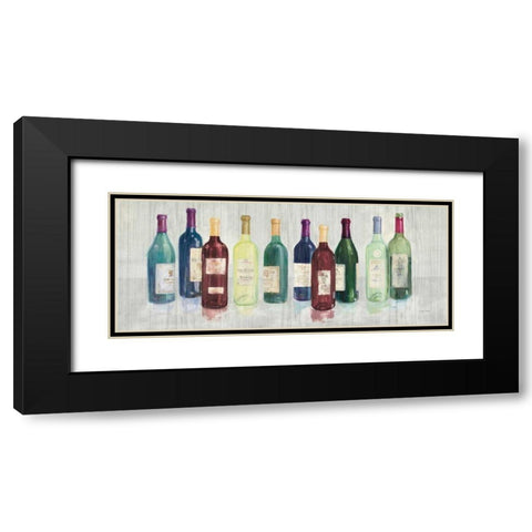 Keeping Good Company on Wood Red Wine Black Modern Wood Framed Art Print with Double Matting by Tillmon, Avery