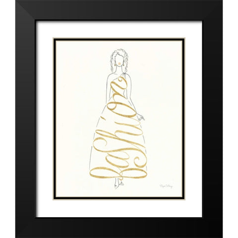 Stylish Sayings III Black Modern Wood Framed Art Print with Double Matting by DeNeige, Elyse