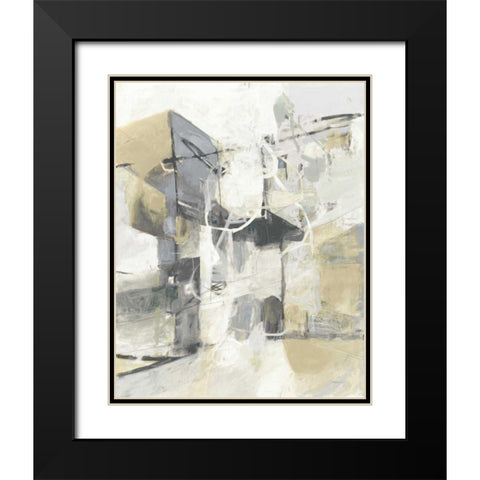 Skyline II Archroma Black Modern Wood Framed Art Print with Double Matting by Anderson, CJ