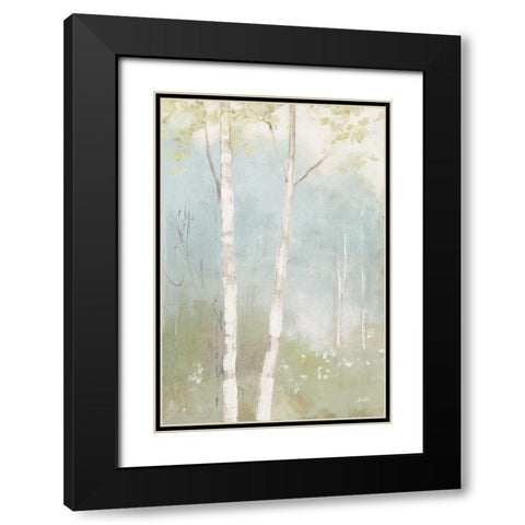 Spring Fling I Cool Crop Black Modern Wood Framed Art Print with Double Matting by Purinton, Julia