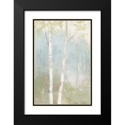 Spring Fling I Cool Crop Black Modern Wood Framed Art Print with Double Matting by Purinton, Julia