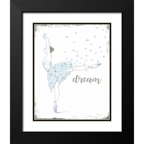 Dream Dancer II Black Modern Wood Framed Art Print with Double Matting by Adams, Emily