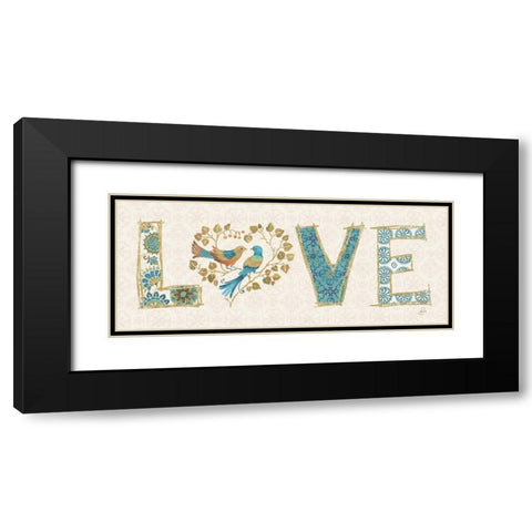 Love Tales VI Black Modern Wood Framed Art Print with Double Matting by Brissonnet, Daphne