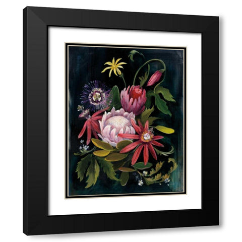 Flower Show II Black Modern Wood Framed Art Print with Double Matting by Purinton, Julia