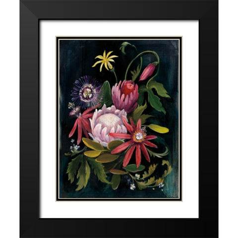 Flower Show II Black Modern Wood Framed Art Print with Double Matting by Purinton, Julia