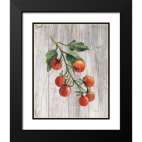 Market Vegetables IV Black Modern Wood Framed Art Print with Double Matting by Vassileva, Silvia