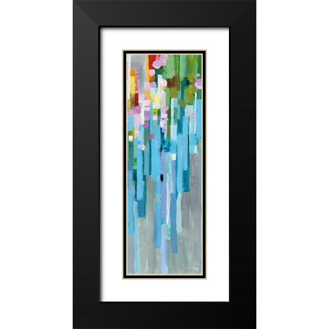 Rainbow of Stripes II Black Modern Wood Framed Art Print with Double Matting by Nai, Danhui