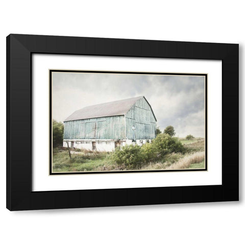 Late Summer Barn I Crop Black Modern Wood Framed Art Print with Double Matting by Urquhart, Elizabeth