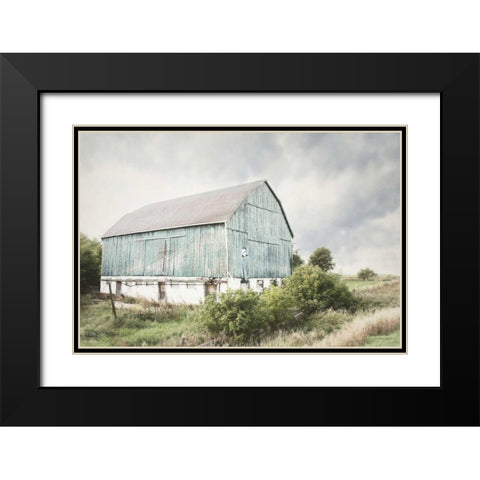 Late Summer Barn I Crop Black Modern Wood Framed Art Print with Double Matting by Urquhart, Elizabeth