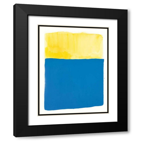 Slip and Slide Black Modern Wood Framed Art Print with Double Matting by Schick, Mike