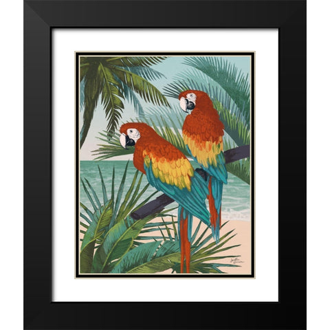 Welcome to Paradise X Black Modern Wood Framed Art Print with Double Matting by Penner, Janelle