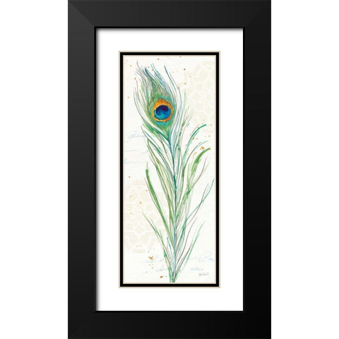 Peacock Garden VI Black Modern Wood Framed Art Print with Double Matting by Tavoletti, Anne