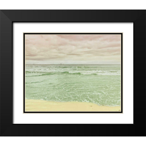 Beach Tricolor Black Modern Wood Framed Art Print with Double Matting by Bevan, Keri