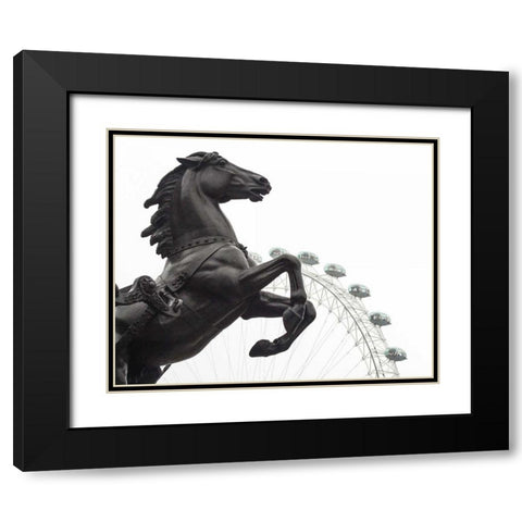 London Eye I Black Modern Wood Framed Art Print with Double Matting by Bevan, Keri