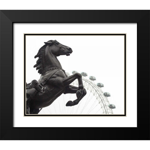London Eye I Black Modern Wood Framed Art Print with Double Matting by Bevan, Keri