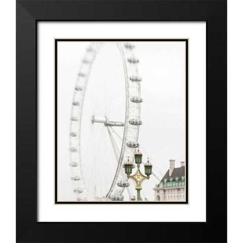 London Eye II Black Modern Wood Framed Art Print with Double Matting by Bevan, Keri