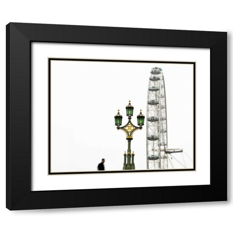 London Eye III Black Modern Wood Framed Art Print with Double Matting by Bevan, Keri