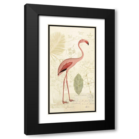 Floridian I Panel Black Modern Wood Framed Art Print with Double Matting by Pertiet, Katie