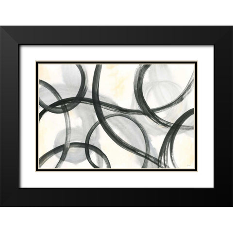 Junctions Black Modern Wood Framed Art Print with Double Matting by Schlabach, Sue