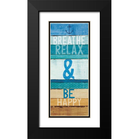 Beachscape Inspiration I Black Modern Wood Framed Art Print with Double Matting by Mullan, Michael