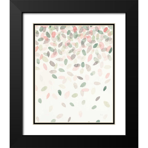 Spring Cascade I Black Modern Wood Framed Art Print with Double Matting by Marshall, Laura
