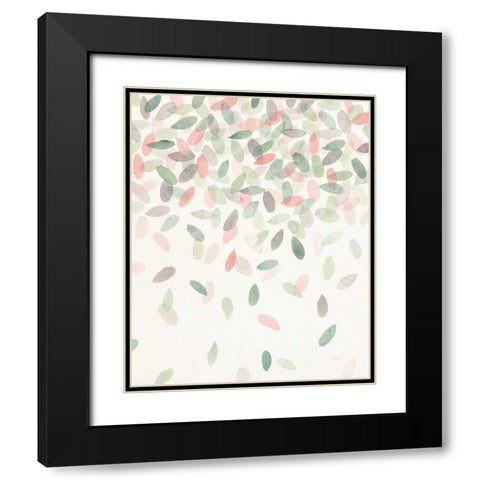 Spring Cascade II Black Modern Wood Framed Art Print with Double Matting by Marshall, Laura