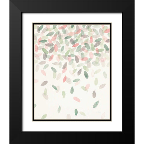 Spring Cascade II Black Modern Wood Framed Art Print with Double Matting by Marshall, Laura
