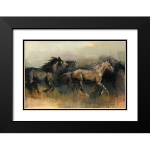 Roaming the West Black Modern Wood Framed Art Print with Double Matting by Hageman, Marilyn