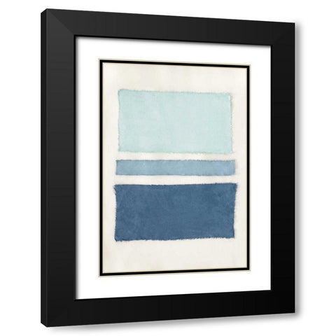 Painted Weaving V Crop Black Modern Wood Framed Art Print with Double Matting by Rhue, Piper