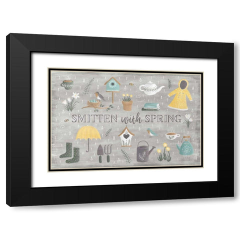 Smitten With Spring III Black Modern Wood Framed Art Print with Double Matting by Marshall, Laura