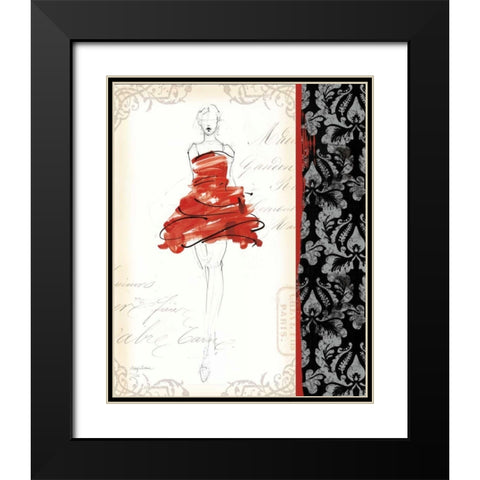 French Couture II Black Modern Wood Framed Art Print with Double Matting by Tillmon, Avery