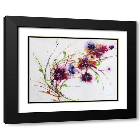 Fluff Black Modern Wood Framed Art Print with Double Matting by Griggs, Jan