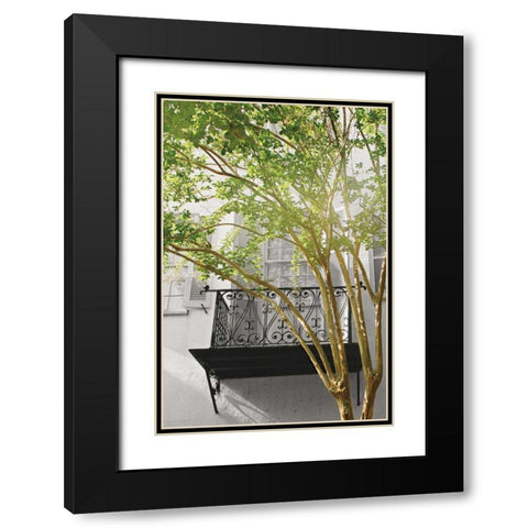 City Romance Grey Black Modern Wood Framed Art Print with Double Matting by Studio, Brookview