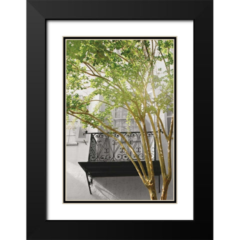 City Romance Grey Black Modern Wood Framed Art Print with Double Matting by Studio, Brookview
